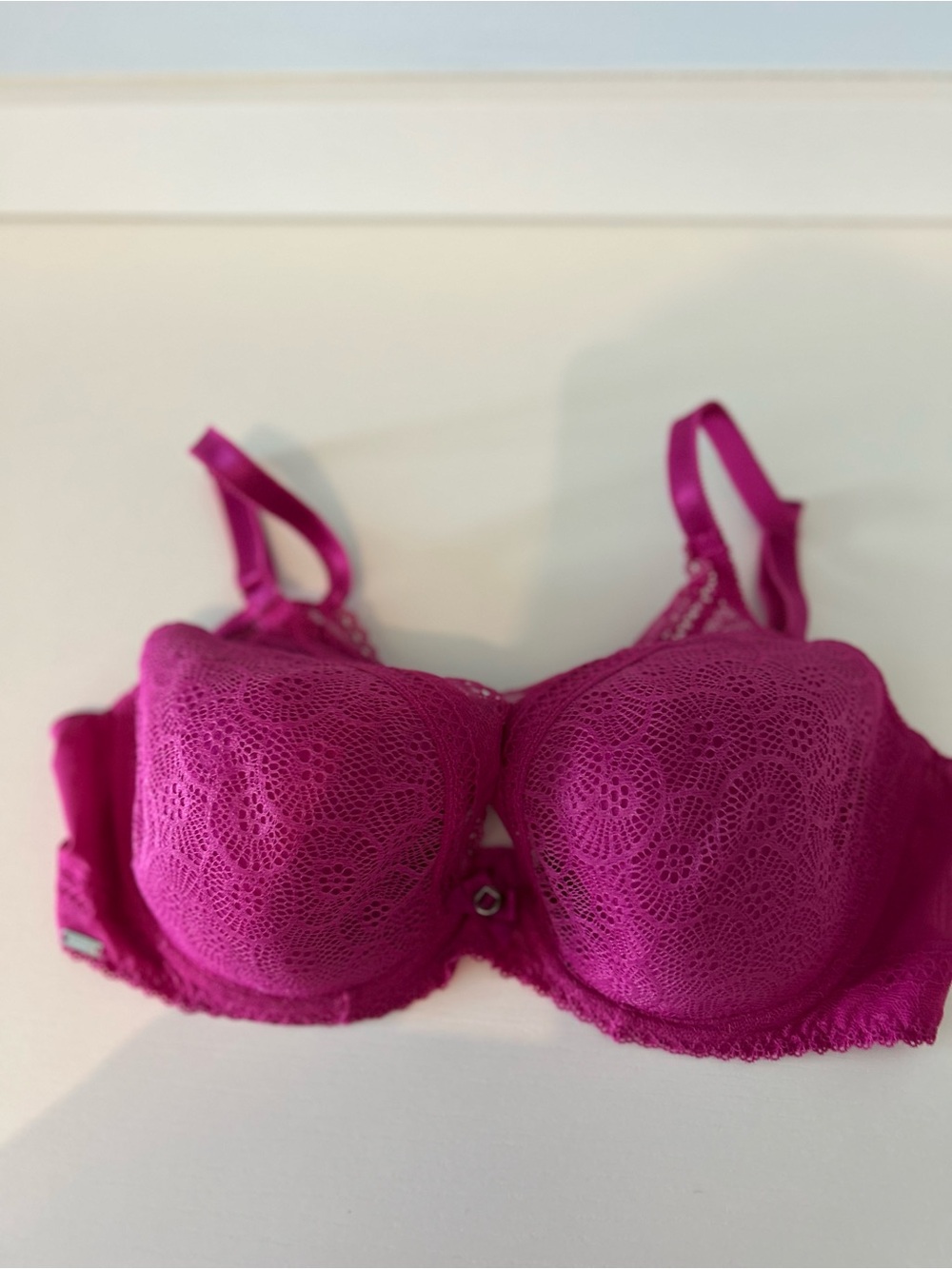 Chantelle Fuchsia Lace Underwire Bra